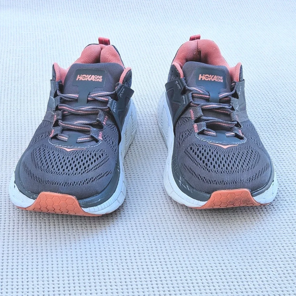 Hoka One One Gaviota 2 Womens 7 Wide Running Shoes Dark Shadow Lantana 1099718